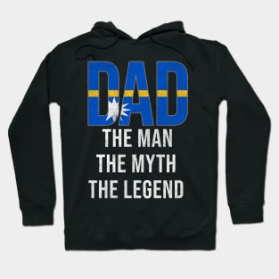 Nauruan Dad The Man The Myth The Legend - Gift for Nauruan Dad With Roots From Nauruan Hoodie